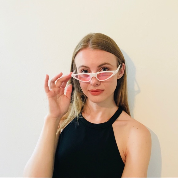 BELLA RETRO STYLE BABY WHITE SUNGLASSES UV 400 - Picture 4 of 8